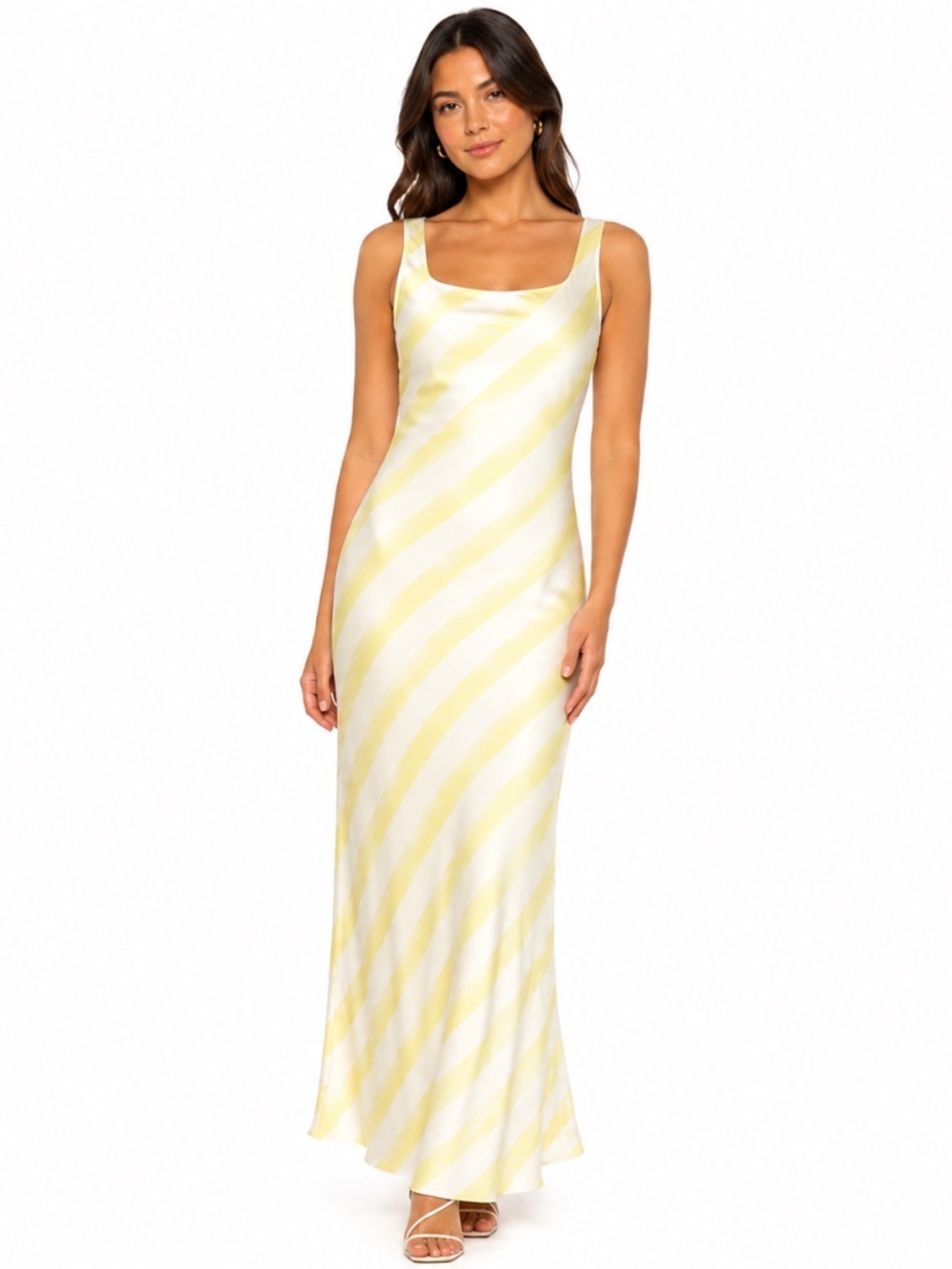 Avec Les - Filles Kiwi Twist Stripe Maxi Dress